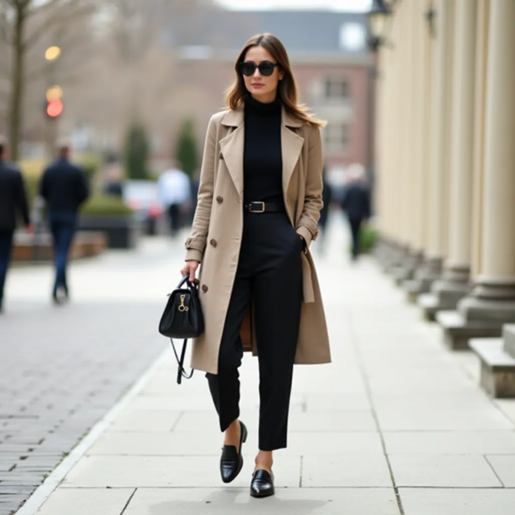 Coat and Tailored Trousers
