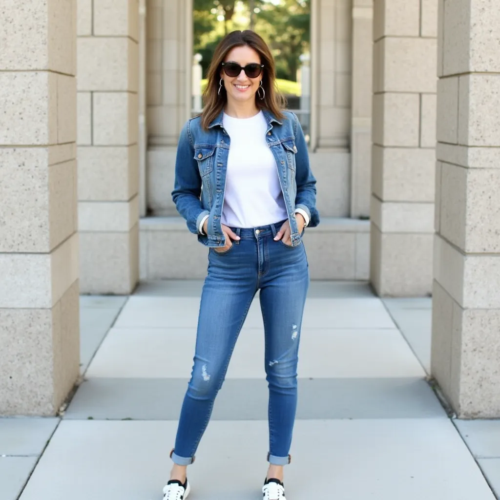 Denim Jacket Casual Chic